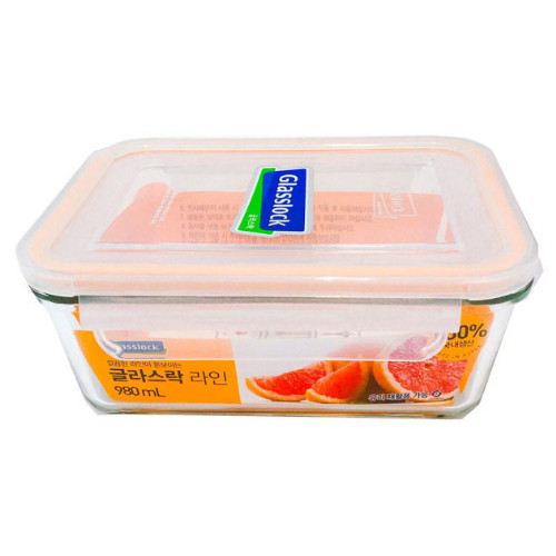 글라스락 직사각 라인 2호 980ml (1개)_이미지