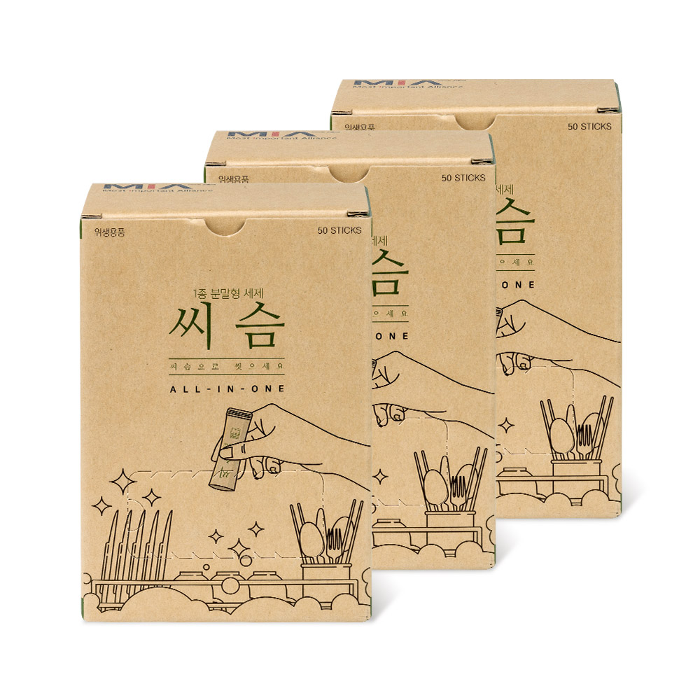 미아물산 씨슴 ㅤ식기세척기용 세제 10g 50개입 (3개)_이미지