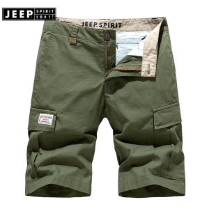 JEEP SPIRIT 남성용 여름쿨링 루즈핏 캐주얼 멀티포켓 카고 반바지 R-888JP