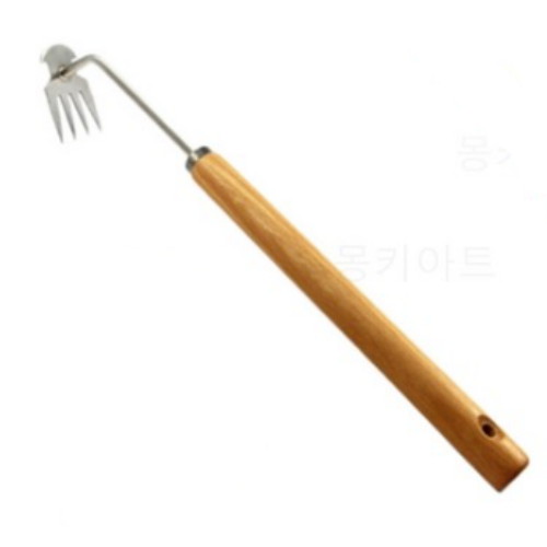 잡초제거 호미 긴원목손잡이형
