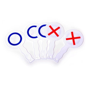 [불명] OX 퀴즈판 5개입 /10.5x20.5cm/OX정답판_이미지