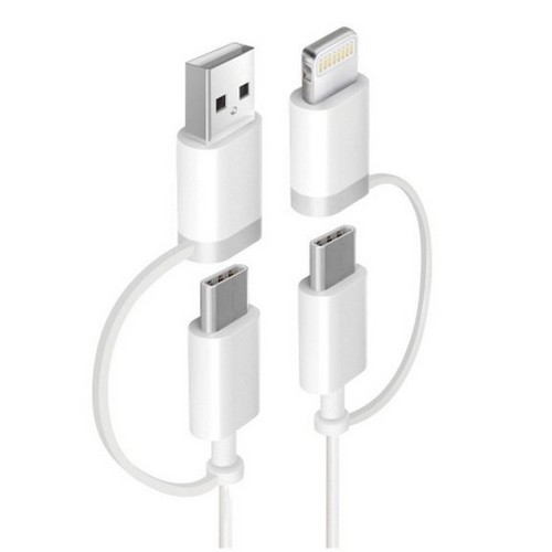 코시 PD Type 멀티 to 멀티 60W 4in1 멀티 케이블 UC2127GIC2 (2m)_이미지