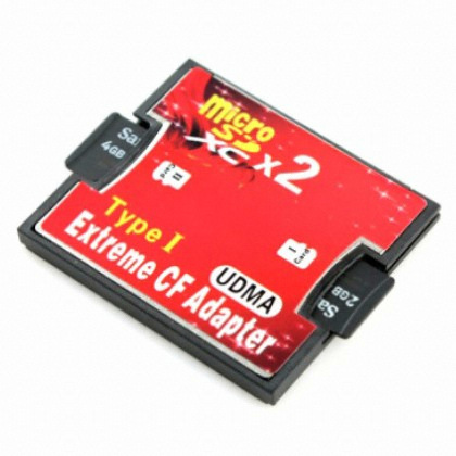 IT068 micro SD x2 to CF 메모리 카드어댑터