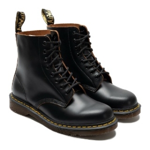 닥터마틴 DR.MARTENS MIE 빈티지 1460 8홀 퀼론 블랙 / 12308001 VINTAGE 1460 BLACK QUILLON_이미지