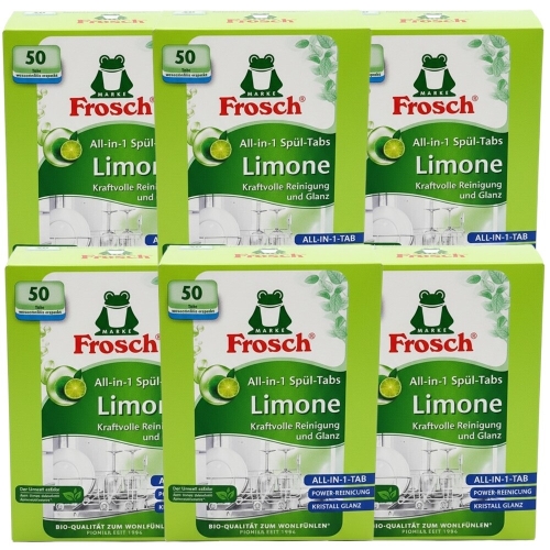 프로쉬 식기세척기세제 그린레몬 50개입 (6개)_이미지