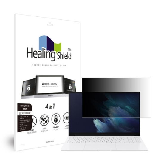 폰트리 힐링쉴드 삼성전자 갤럭시북 프로 NT950XDC NT950XDX 항균 블루라이트차단 양면 정보보안기