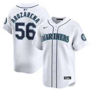  나이키 1072977 MLB Randy Arozarena 시애틀 매리너스 홈 리미티드 플레이어 저지 화이트