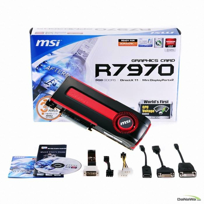 MSI 라데온 HD 7970 R7970-2PMD3GD5 D5 3GB_이미지