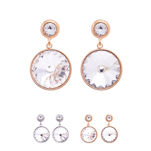 스와로브스키 비욘드라이프 오스트리아 크리스탈 사용 esg3183 귀걸이 탄자나이트쉬머 crystal earrings 실버칼라플래팅