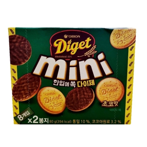 오리온 닥터유 다이제 미니 초코2P 78g 10개 78g