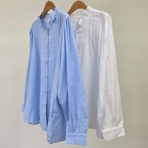 셀러허브 여성트랜드패션빅사이즈프릴블라우스 U232L50