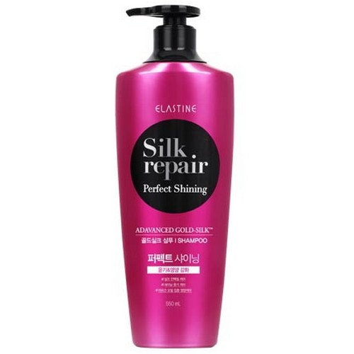 LG생활건강 엘라스틴 실크리페어 퍼펙트 샤이닝 샴푸 550ml (3개)