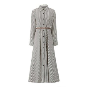 미니멈 에브리데이 카라 스트라이프 벨티드 원피스 EB3OW017D_이미지