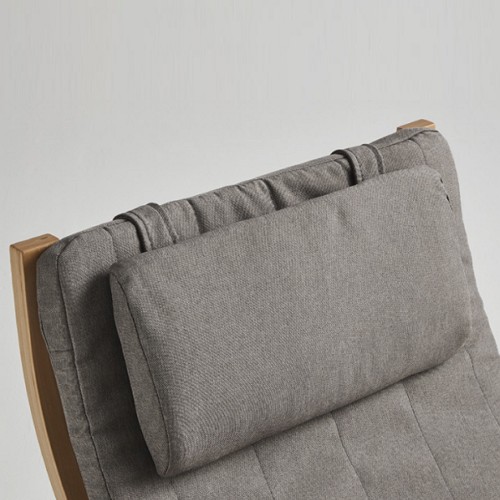 한샘 벤트 플러스 암체어 패브릭 의자 1인용 (스툴포함)_이미지