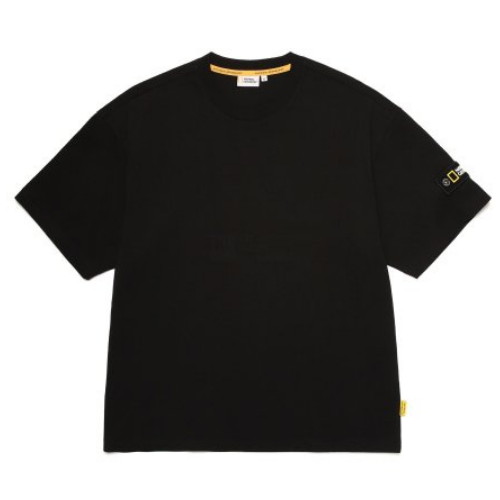 내셔널지오그래픽 세미 오버핏 와펜 반팔 티셔츠 N232UTS908