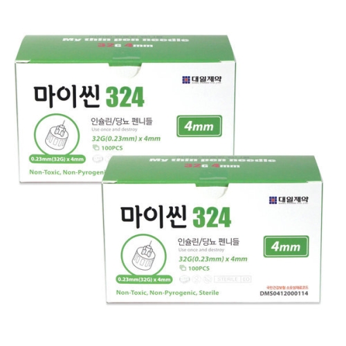 대일제약 마이씬 펜니들 32G 4mm (200개)_이미지