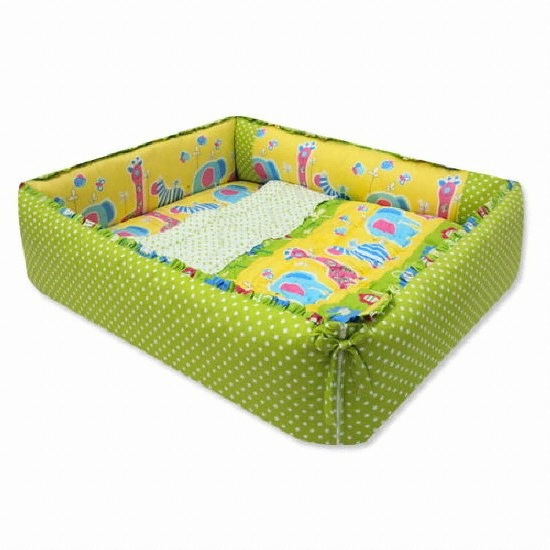 비비엔다 쥬쥬 범퍼침대 쿠션형 (대형, 풀세트)_이미지