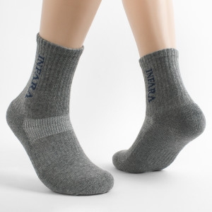 [불명] GKC20806 인파라 직각양말 그레이 남성 스포츠양말