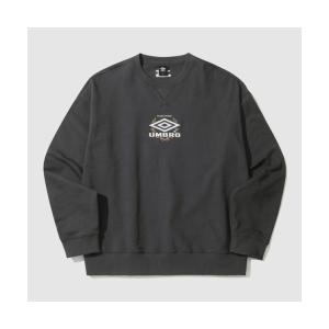 UMBRO 클럽 그래픽 맨투맨 화이트 멜란지 UO121CFS11_이미지