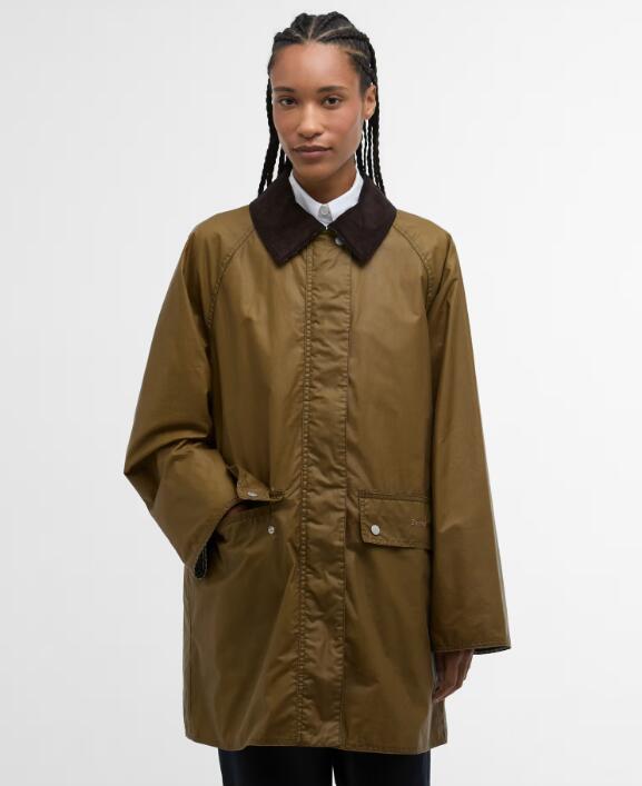 바버 여성 URJU6E305I3 베이지 Wren 왁스 자켓 렌 Wax Jacket