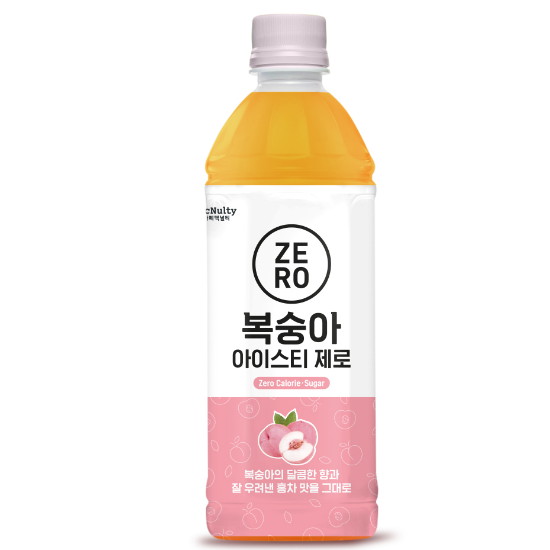 한국맥널티 <b>복숭아</b> <b>아이스</b><b>티</b> 제로 500ml
