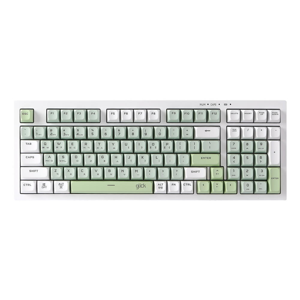 지클릭커 OFFICEPRO WK50 사일런스 M RGB 무소음 방수 무선 블루투스 98 (Sky City, RC2)_이미지