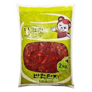 반찬단지 낙지젓 비닐 2kg