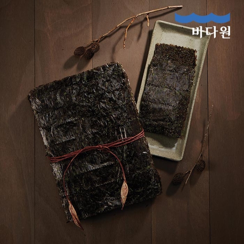 바다원 쫄깃한 식감 곱창돌김 50장 소포장 전장김