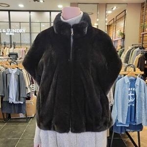 올앤선드리 M A밍크 집업조끼 A4W9Y874 BLACK 35132535_이미지