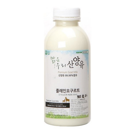 맑은우리산양유 플레인 요구르트 500ml (7개)_이미지