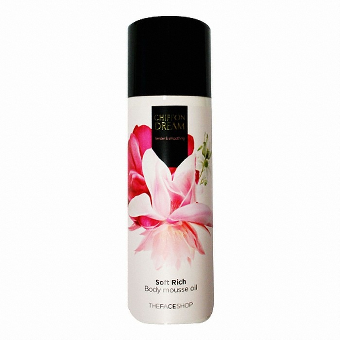 더페이스샵 쉬폰드림 소프트리치 바디 무스 오일 150ml (1개)_이미지