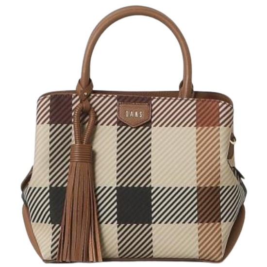 GREAT HOUSE CHECK PVC 빅하우스체크 미디움 토트백 DCBA3F682W2