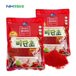 영월농협 2025 동강마루 햇 청결 고춧가루 비단초 1kg (2개)