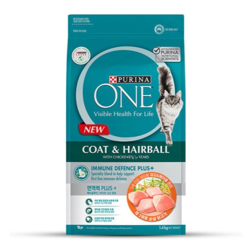 퓨리나 원(ONE) 1세 이상 성묘용 헤어볼관리 1.4kg (3개)_이미지
