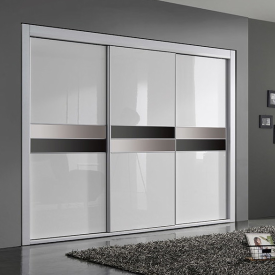 우아미가구 파우제A 슬라이딩 도어 9자 옷장 풀세트 2500