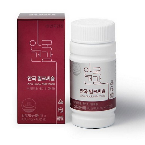 안국건강  안국 밀크씨슬 60캡슐 (1개)