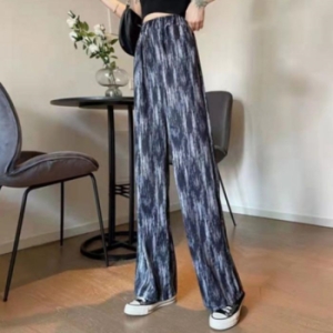 ONM 스포티 타이다이 패턴 여성 아이스 밴딩 와이드 팬츠 29545821