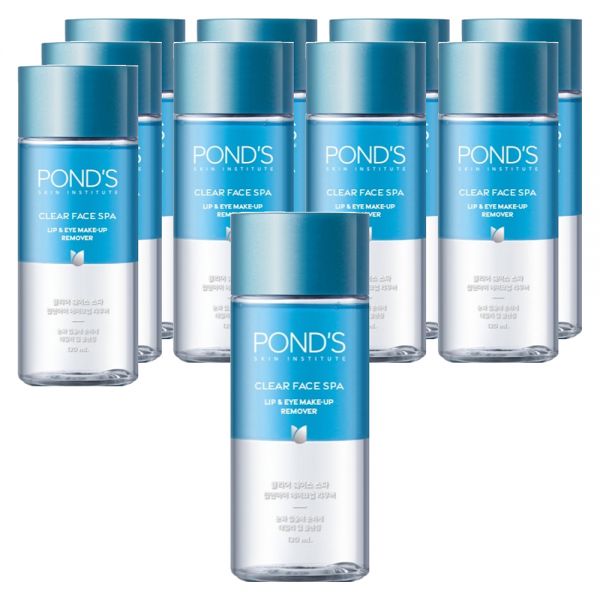 폰즈 클리어 훼이스 스파 립 앤 아이 메이크업 리무버 120ml (10개)_이미지