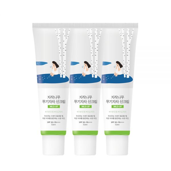 라운드랩 자작나무 무기자차 선크림 50ml (3개)_이미지