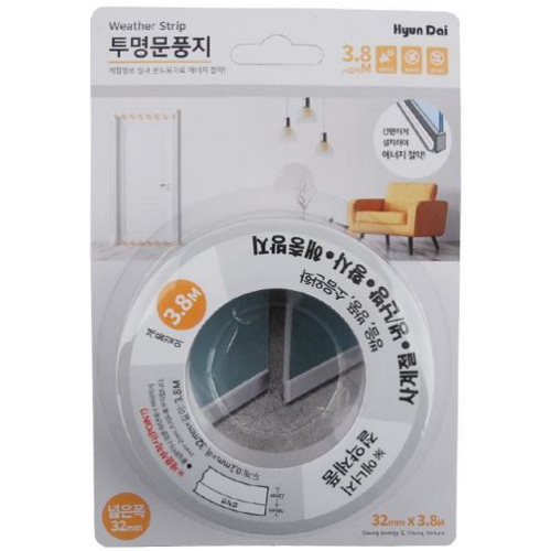 현대화학 투명문풍지 3.8m