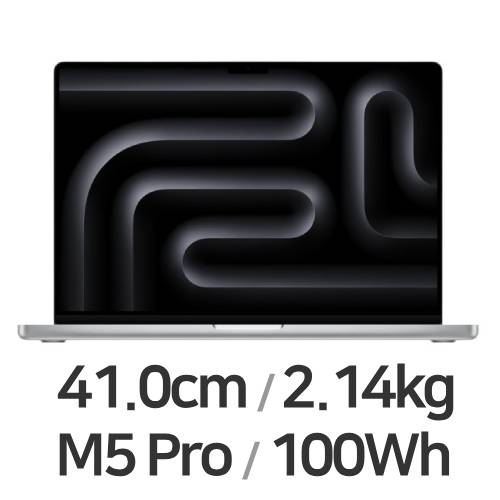 APPLE 맥북프로16 M5프로 18코어 CPU, 20코어 GPU 실버이미지입니다. 누르면 해당 게시물로 새창이동합니다.
