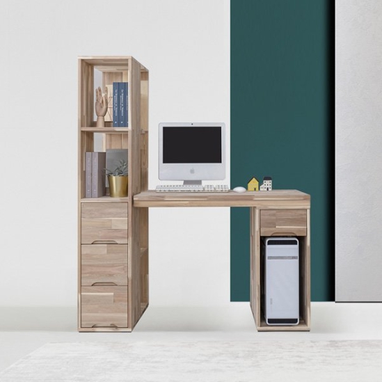 더젠 비쥬 아카시아원목 책상 세트4 (1000x600)_이미지