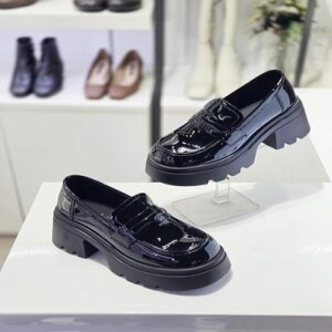 세레스 세이브존06 여성 에나멜 스퀘어토 경량 통굽 로퍼 7cm SRD-87J7