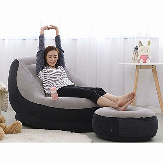 인텍스 에어소파 1인용 (스툴포함)_이미지