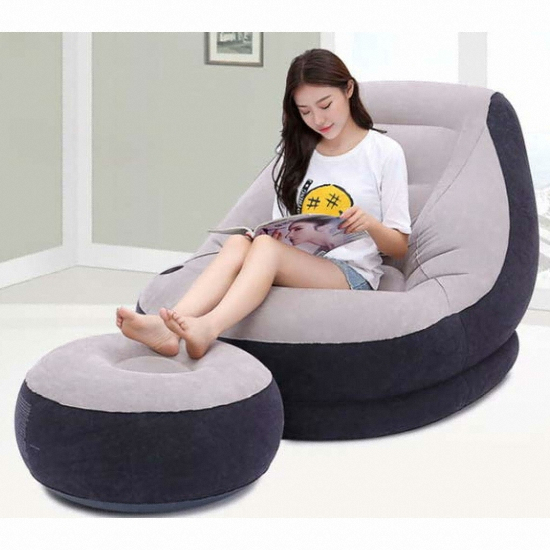 인텍스 에어소파 1인용 (스툴포함)_이미지