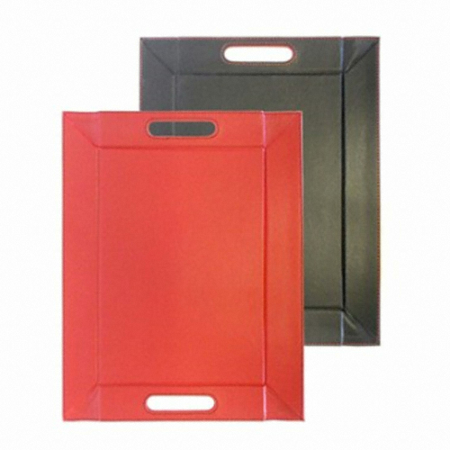 [불명] 프리폼 양면 트레이 식탁매트 중 (레드&블랙)