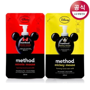  메소드 미키 미니 포밍 핸드 워시 리필 200ml [2개] 상품이미지