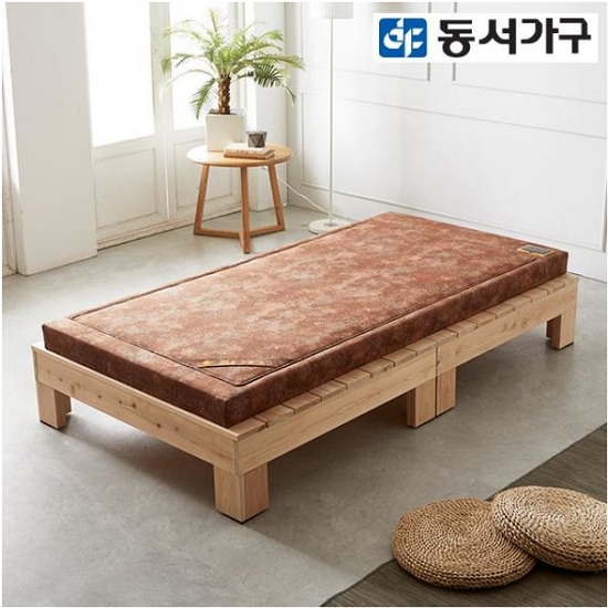동서가구 로제 무헤드 편백나무 흙침대 SS