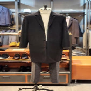 워모 F/W 바루리 블랙 솔리드 오버핏 코트BROT8030