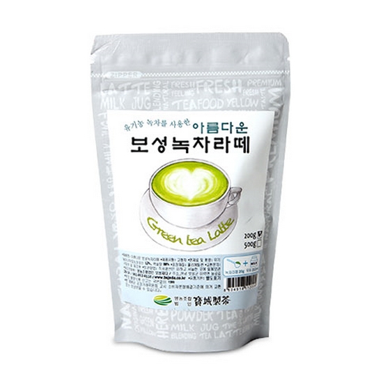 보성제다 유기농 아름다운 보성녹차라떼 200g (3개)_이미지